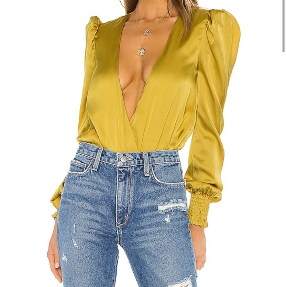 Lovers + Friends Silk Bodysuit